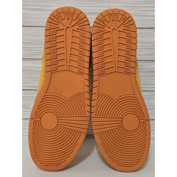 Brand X Bones Shoes Mens Sz 10.5 Yellow / White‎